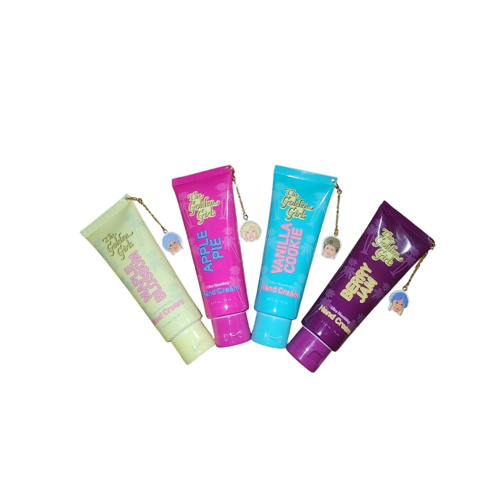 The Golden Girls Ultra Nourishing Hand Cream Set of 4 Scents with Charms 2.5oz